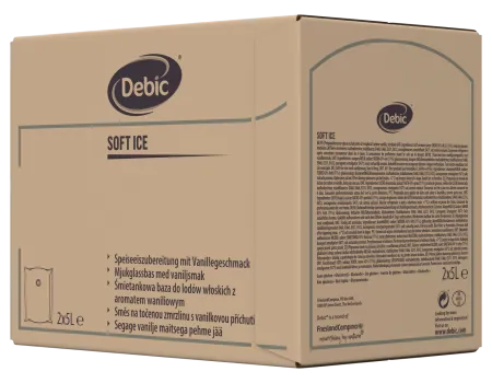 Folyékony fagylaltalap csavart fagylalt elkészítésére- vanília