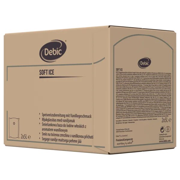 Folyékony fagylaltalap csavart fagylalt elkészítésére- vanília