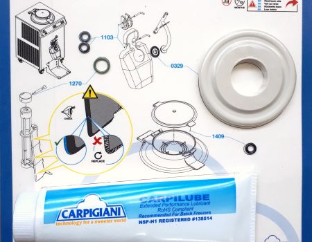 CARPIGIANI tömítés készlet-paszter -fagyi 746